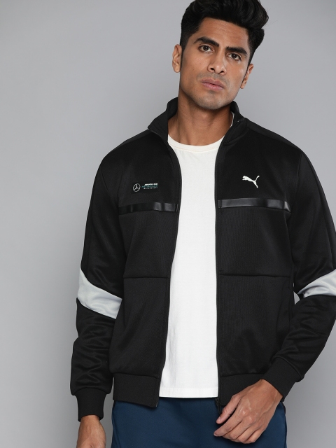 

Puma Men Black Solid Lightweight MAPM T7 Sporty Jacket