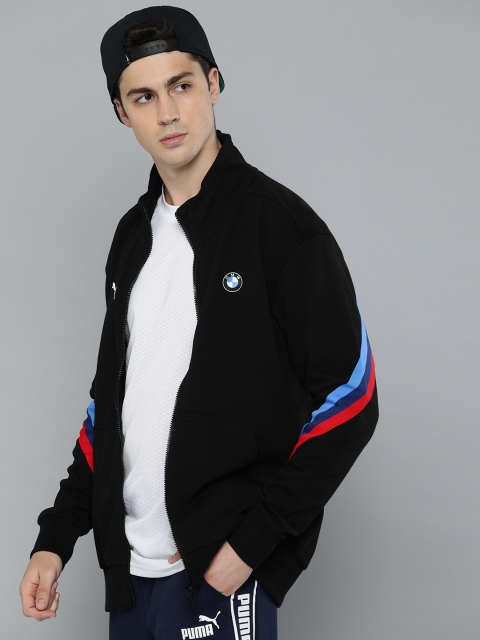 

PUMA Motorsport Men Black Solid BMW MMS Life Sweatshirt With Applique Detailing