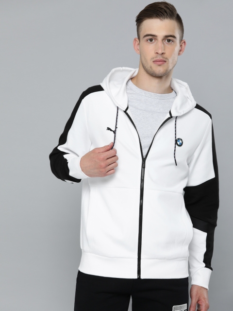 

PUMA Motorsport Men White Solid BMW MMS Hooded Sweatshirt