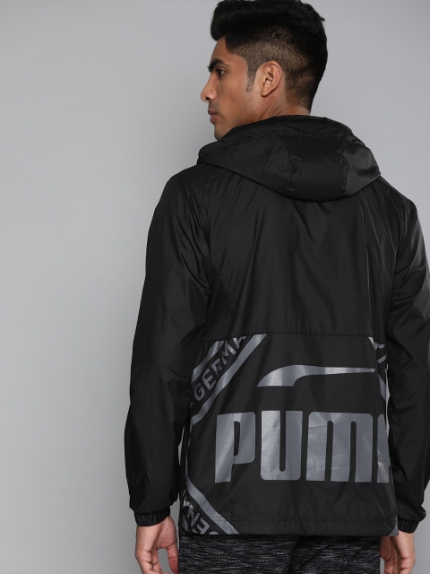 

Puma Men Black Printed Wind-cell Sporty Collective Half Zip Jacket