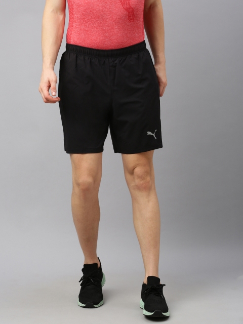 

Puma Men Black Solid Regular Fit Sports Shorts
