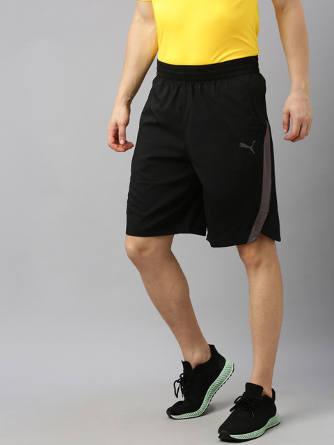 

Puma Men Black Solid Regular Fit Power BND Woven dryCELL Sports Shorts