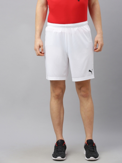 

Puma Men White Solid ftblPLAY Slim Fit dryCELL Football Shorts