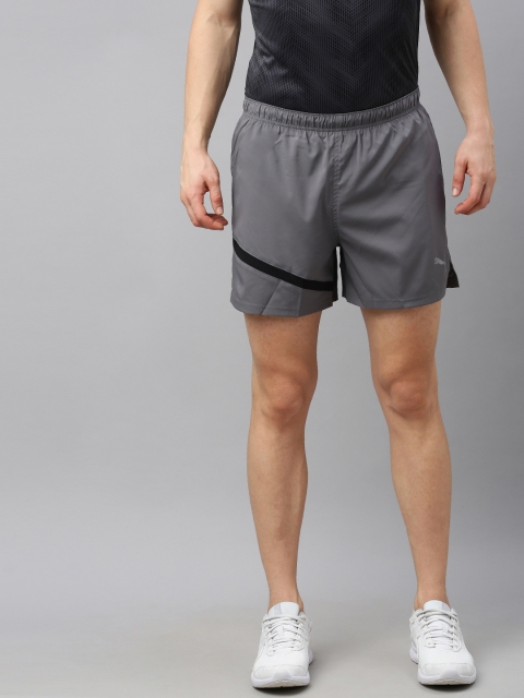 

Puma Men Grey Solid Regular Fit Sports Shorts