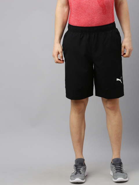 

Puma Men Black Solid Regular Fit RTG Woven dryCELL Sports Shorts