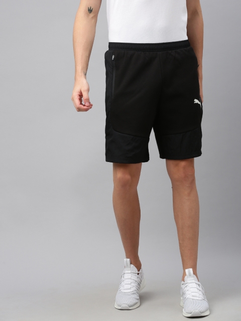 

Puma Men Black Solid Regular Fit EVOSTRIPE Lite Sports Shorts