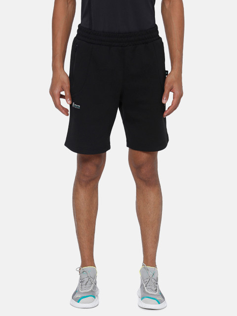 

PUMA Motorsport Men Black Solid Mid Rise Sports Shorts