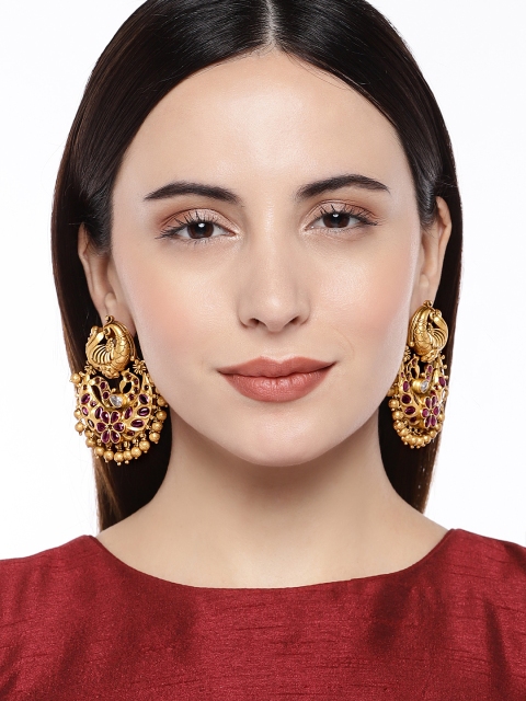 

AccessHer Gold-Plated & Pink Classic Chandbalis