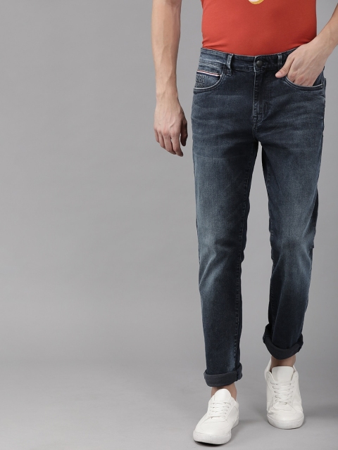 

U.S. Polo Assn. Denim Co. Men Blue Delta Slim Fit Mid-Rise Clean Look Stretchable Sustainable Jeans