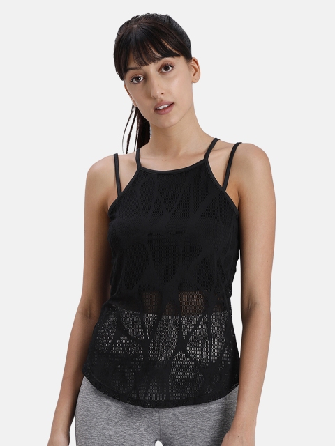 

Puma Women Black Self Design Studio Strappy Lace Tank