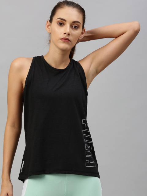 

Puma Women Black Drycell Solid Training Tank Top with Styled Back