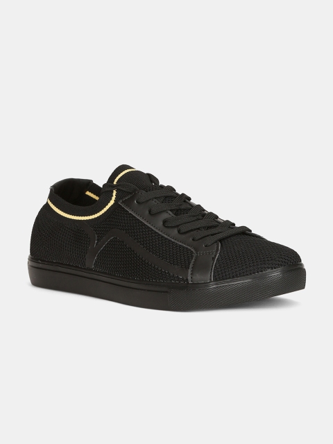 

Flying Machine Men Black Woven Design Sneakers