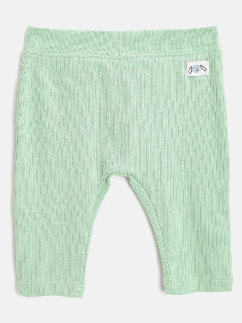 

Marks & Spencer Girls Mint Green Ribbed Ankle-Length Leggings