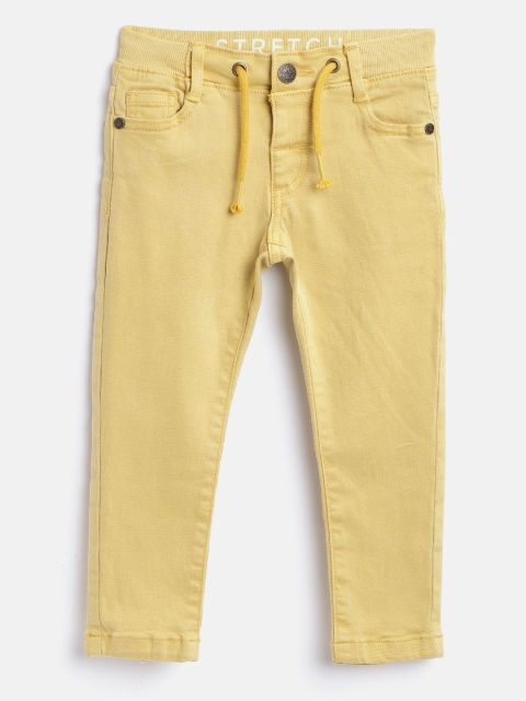 

Marks & Spencer Boys Mustard Yellow Regular Fit Mid-Rise Clean Look Stretchable Jeans