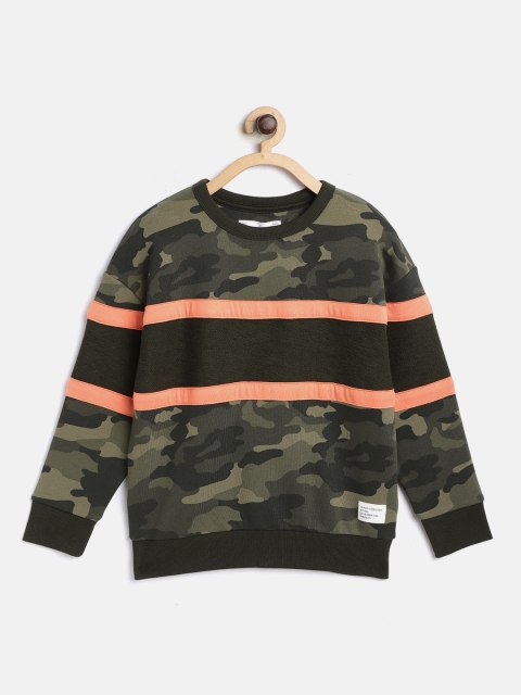 

Marks & Spencer Boys Olive Green Camouflage Print Sweatshirt