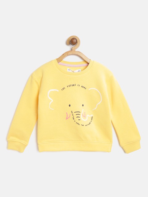 

Marks & Spencer Girls Yellow & Black Printed Sweatshirt