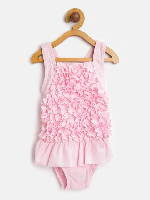 

Marks & Spencer Girls Pink Applique Swim Bodysuits