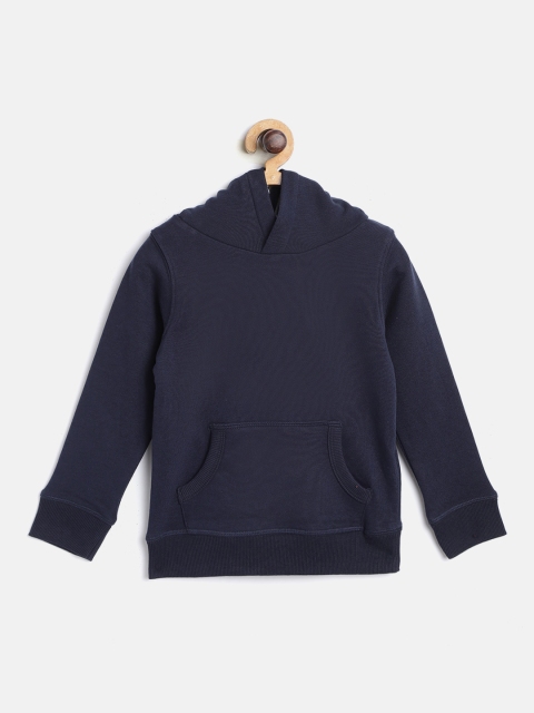 

Marks & Spencer Boys Navy Blue Solid Hooded Sweatshirt