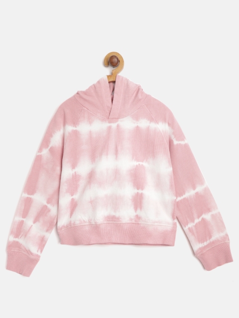 

Marks & Spencer Girls Pink & White Tie-Dye Hooded Sweatshirt
