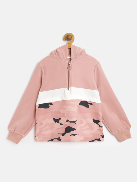 

Marks & Spencer Girls Dusty Pink & White Camouflage Print Hooded Sweatshirt