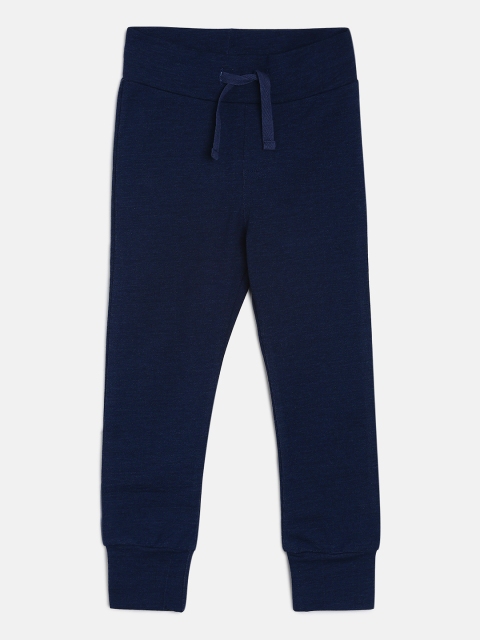 

Aomi Boys Navy Blue Solid Joggers