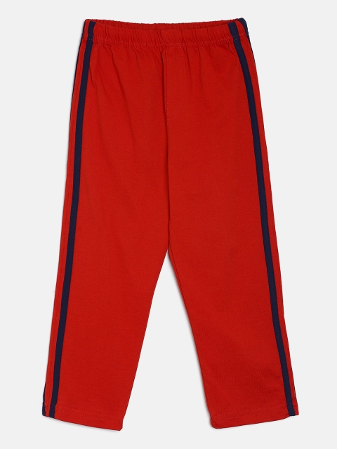 

Aomi Boys Red Solid Track Pants