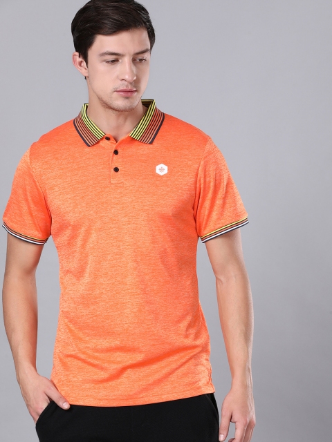 

Cultsport Men Orange Solid Polo Collar T-shirt