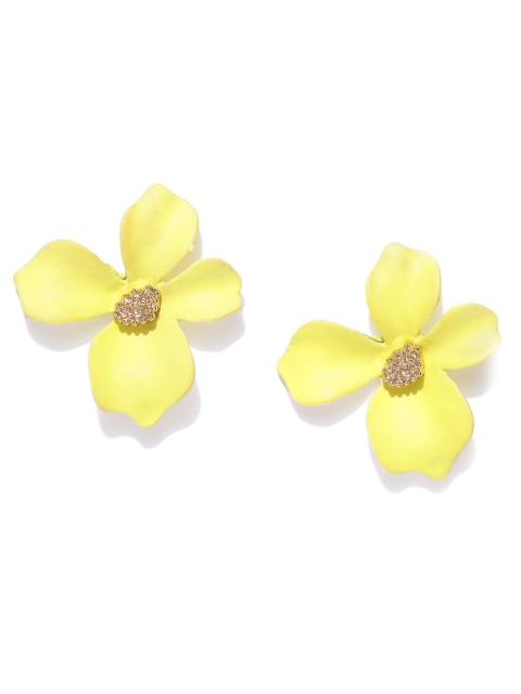 

Bellofox Women Yellow Floral Studs