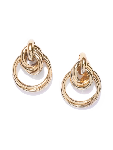 

Bellofox Gold-Plated Circular Drop Earrings