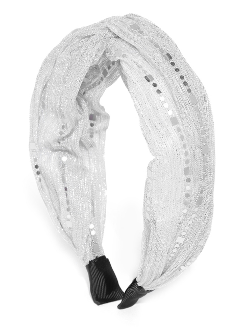 

Bellofox Silver-Toned Embellished Net Hairband