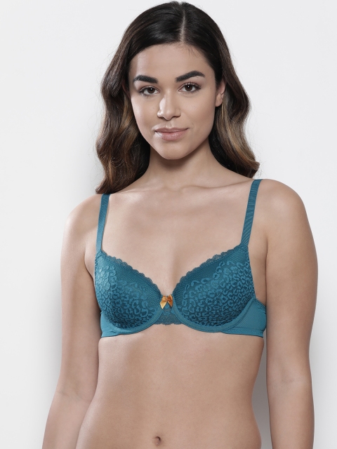 

Marks & Spencer Blue Lace Underwired Lightly Padded Everyday Bra T817722