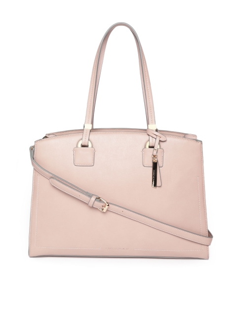 

Forever New Women Pink Solid Laptop Bag