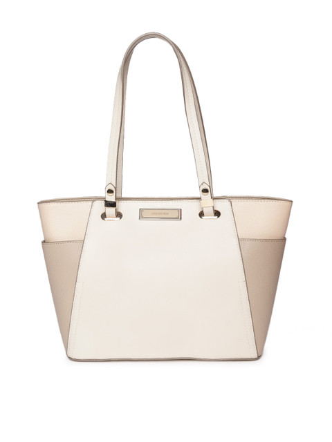 

Forever New Beige Colourblocked Shoulder Bag