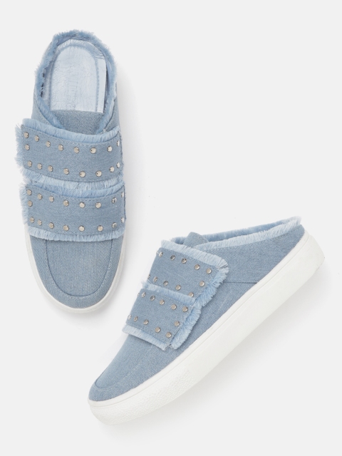 

Lavie Women Blue Denim Slip-On Sneakers
