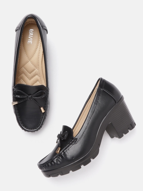 

Lavie Women Black Solid Pumps
