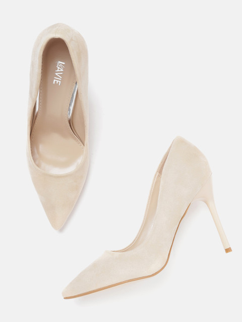 

Lavie Women Beige Solid Pumps