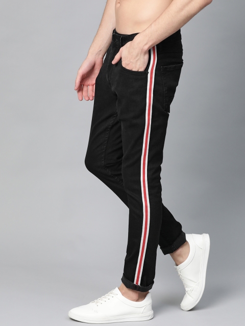

HERE&NOW Men Black Super Skinny Fit Mid-Rise Clean Look Stretchable Jeans