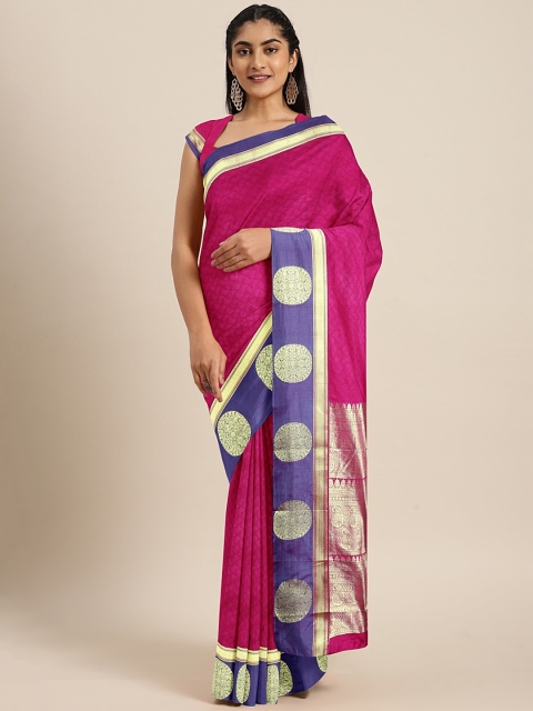 

The Chennai Silks Classicate Pink Woven Design Art Silk Saree