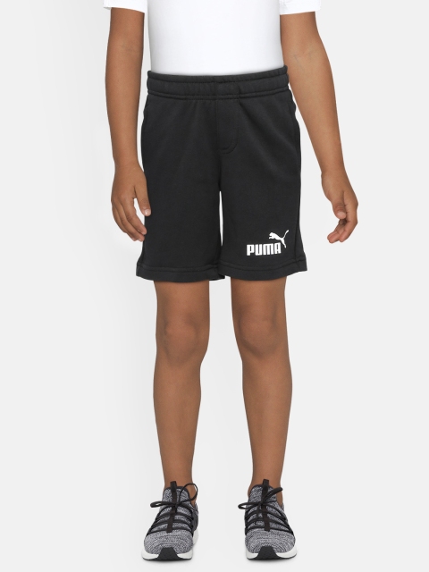

Puma Boys Black Solid Regular Fit Shorts