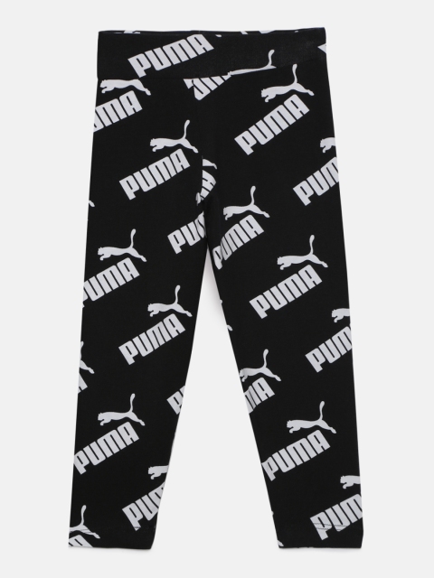 

Puma Girls Black & White Printed Amplified Leggings