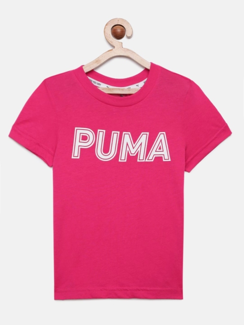 

Puma Girls Pink Printed Round Neck T-shirt