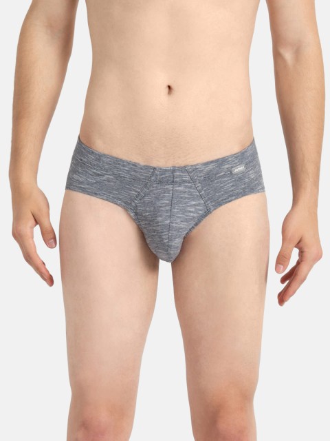 

Jockey Men Blue Grindle Effect Briefs EL04-0105