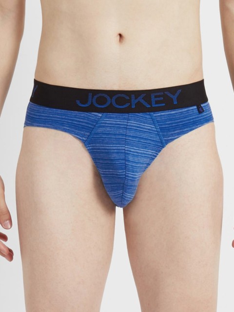 

Jockey Men Blue Striped Briefs FP26-0105