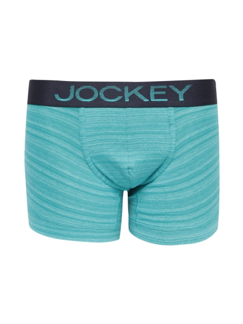 

Jockey Men Turquoise Blue Solid Trunks FP27-0105