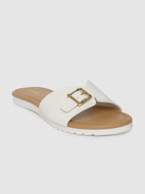

Roadster Women White Solid Open Toe Flats