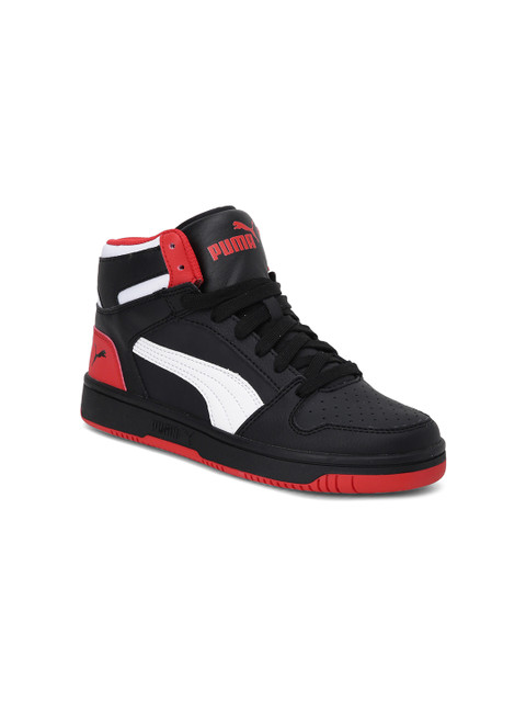 

Puma Black & Red Rebound Lay-Up SL Youth Shoes