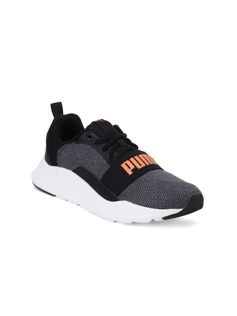 

Puma Boys Wired Knit Black Sneakers