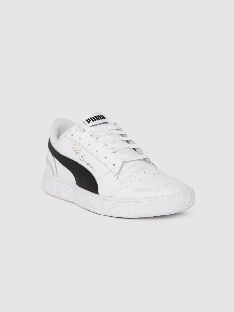 

Puma Boys White Ralph Sampson Leather Youth Sneakers