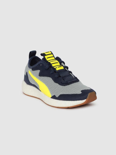 

Puma Boys Grey & Navy Blue NRGY Neko Skim Sneakers