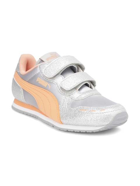 

Puma Girls Grey Cabana Racer Glitz V Sneakers